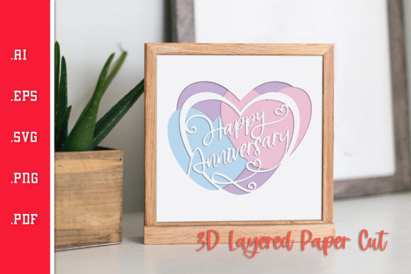 Download Happy Anniversary Love - 3D Paper Cut - Love Collection