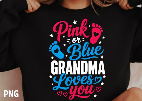 Download Pink or Blue Grandma Loves You PNG - Love Collection