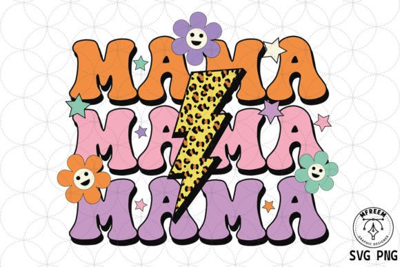 Download Mama Retro Flash SVG Sublimation - Flash svg Collection