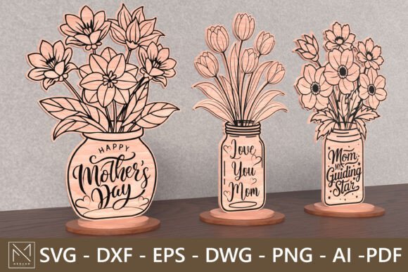 Download Mom Love Vase SVG Set for Mother’s Day - Love Collection