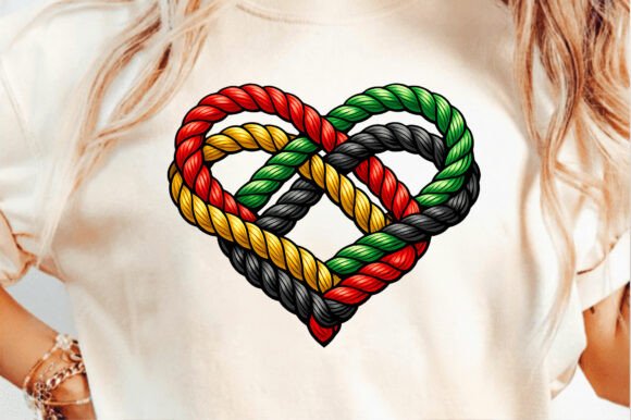 Download Love Heart Yarn Black History Month Png - Love Collection