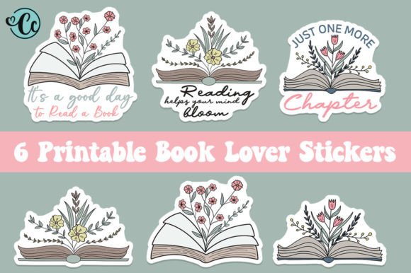 Download Printable Book Lover Stickers PNG Sticke - Love Collection
