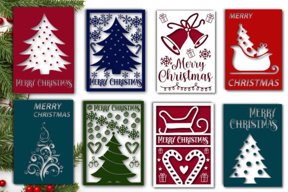 Download Merry Christmas Card SVG Bundle - Christmas card svg Collection