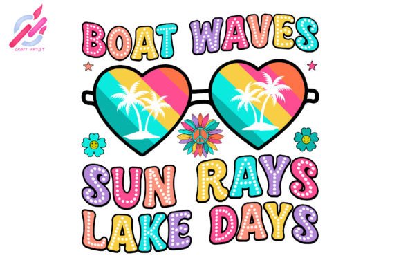 Download Boat Waves Sun Rays Lake Days PNG Summer - Wave Collection