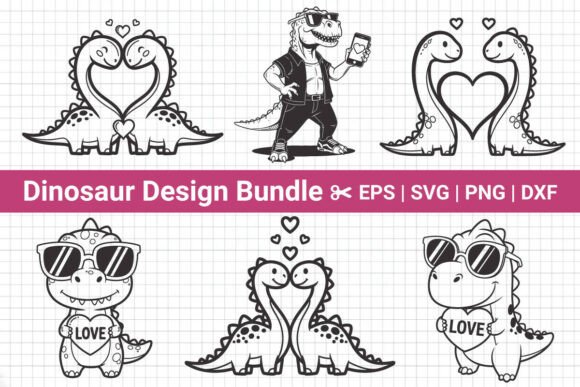 Download Valentine Love Dinosaur Couple Shirt Svg - Love Collection