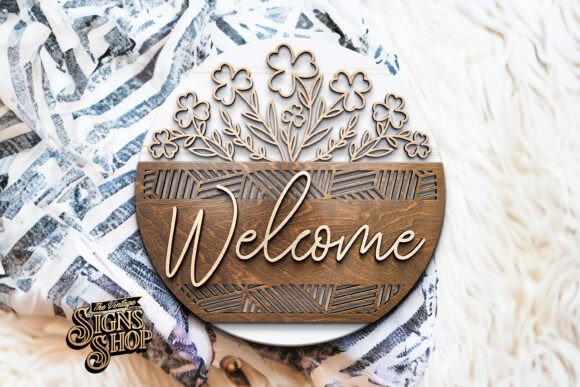 Download Welcome Clovers | Door Hanger SVG - Love Collection